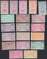 BELGIQUE, 1923-31, Chemins De Fer ( COB TR135, 139, 141, 142, 145, 148, 148A, 149, 152, 155 Au 163, 166 *) - Nuevos