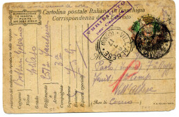 Franchigia, 1917 Posta Militare, 251° Fanteria, Vill'Albese, Albavilla, Como - Franquicia