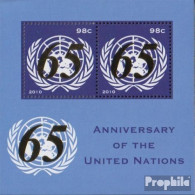 UNO - New York Block34 (kompl.Ausg.) Postfrisch 2010 Emblem - Unused Stamps