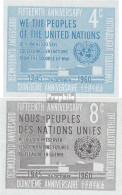 UNO - New York 90B-91B (kompl.Ausg.) Postfrisch 1960 15 Jahre UNO - Nuovi