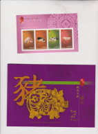 HONG KONG 2007 Nice Sheet + Folder SPECIMEN - Blocks & Kleinbögen