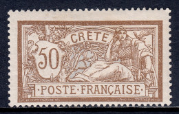 France (Offices In Crete) - Scott #12 - MH - SCV $17 - Neufs