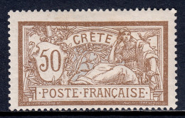 France (Offices In Crete) - Scott #12 - MH - SCV $17 - Unused Stamps