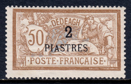 France (Offices In Dedeagh) - Scott #16 - MH - Lt. Horiz. Crease - SCV $11 - Nuovi