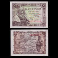 España.1 Pts.SC UNC.1-6-1945.ISABEL Nº C 2515224 - 1-2 Pesetas