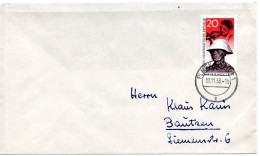 57539 - DDR - 1958 - 20Pfg "Pappchinese" EF A Bf PLAUEN -> Bautzen - Cartas & Documentos