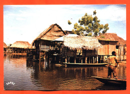 CPSM GF BENIN " Village Lacustre Fondé Au XVIII° Siècle " - Benin