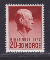 NORVEGE N°  241 * MLH Neuf Avec Charnière, B/TB (D9936) Au Profit Des Orphelins De La Guerre - 1942 - Unused Stamps