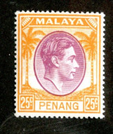 ( 1583 BCx) 1949 SG#16 Mnh (Sc#16) (Lower Bid- Save 20%) - Penang