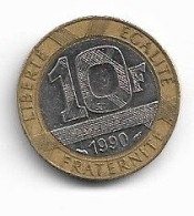 10 Francs 1990 - 50 Francs