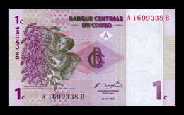 Congo República Democrática 1 Centime 1997 Pick 80 Sc Unc - Democratische Republiek Congo & Zaire