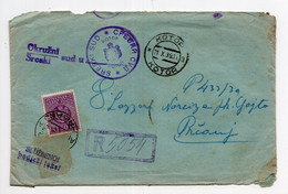 1939 YUGOSLAVIA,MONTENEGRO,KOTOR TO PRCANJ,POSTAGE DUE,OFFICIAL POST - Strafport