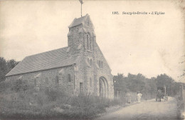 CPA 91 SOUZY LA BRICHE / L'EGLISE / Cliché Rare - Sonstige & Ohne Zuordnung