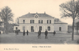 CPA 91 BRUNOY / PLACE DE LA GARE - Brunoy