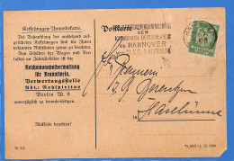 Allemagne Reich 1924 Carte Postale De Hannover (G16135) - Other & Unclassified