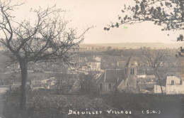 CPA 91 BREUILLET / VILLAGE / CARTE PHOTO - Autres & Non Classés