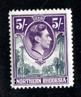 ( 1610 BCx) 1938 SG#43 M* Xlh (Sc#43) (Lower Bid- Save 20%) - Northern Rhodesia (...-1963)