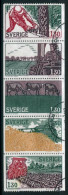 SWEDEN 1979 Agriculture Set In Strip  Used.  Michel 1060-64 - Usati