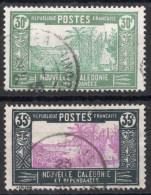 Nvelle CALEDONIE Timbres-Poste N°147 & 147A Oblitérés TB   Cote : 2€00 - Gebraucht