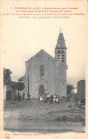 CPA 91 CORBREUSE / L'EGLISE DEDIEE SOUS LE VOCABLE DE L'ASSOMPTION DE LA SAINTE VIERGE / Cpa Rare / Roulotte Gitans - Autres & Non Classés