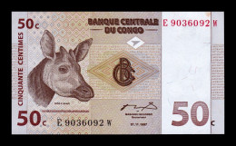 Congo República Democrática 50 Centimes 1997 Pick 84A Sc- AUnc - Democratic Republic Of The Congo & Zaire