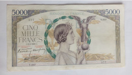 Billet De 5000 Francs Victoire. 08.06.1939 - 5 000 F 1934-1944 ''Victoire''