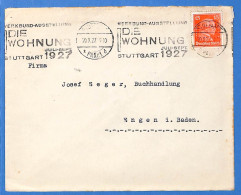 Allemagne Reich 1927 Lettre De Stuttgart (G16163) - Storia Postale