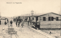 Vigneulles Les Hattonchatel * Bahnhof * Gare Station Ligne Chemin De Fer Meuse Train Locomotive Machine * Occupation WW1 - Vigneulles Les Hattonchatel