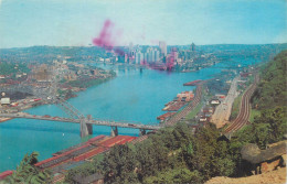 Postcard United States PA - Pennsylvania > Pittsburgh Panorama 1970 - Pittsburgh