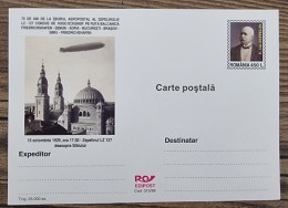 ROUMANIE Zeppelin, Ballons, Dirigeables, Entier Postal Neuf émis En 1999 (tirage 25000 Exemplaires) C - Zeppelins