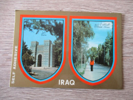 CPA ADHESIVE 2 AUTO COLLANTS IRAQ BABYLON AL GHABAT -NINEVA - Iraq