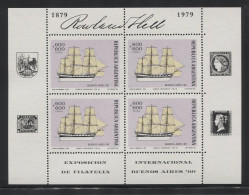 Argentina - 1979 Sailing Ships Kleinbogen (4) MNH__(FIL-10301) - Blocks & Sheetlets