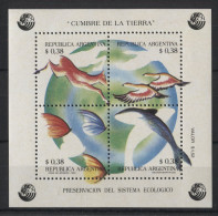Argentina - 1992 United Nations Conference On Environment And Development Block MNH__(TH-22622) - Hojas Bloque