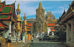 THAILANDE - Bangkok - Inside The Ground Of Wat Phra Keo - Emerald Buddha Temple - Carte Postale Ancienne - Tailandia