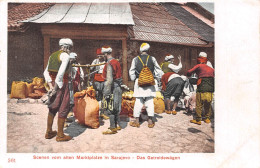 Bosnie-Herzégovine - SARAJEVO - Scenen Vom Alten Marktplatze - Das Getreidewägen - Marché - Précurseur - Bosnia And Herzegovina