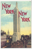 3 CPM - Reproduction D'ancien (c 2006) NEW-YORK (Empire State Building), Central Park, Prometeus Fountain - Autres & Non Classés