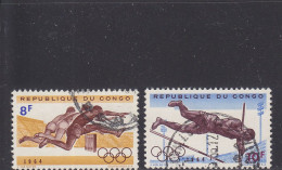 CONGO  - O / FINE CANCELLED - 1964 -  TOKIO OLYMPICS - JEUX DE TOKYO - Yv. 547/8 - Gebraucht