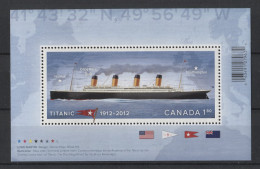 Canada - 2012 Titanic (II) Block MNH__(TH-9805) - Blocks & Sheetlets