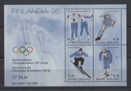 Finland - 1994 International Olympic Committee Block MNH__(TH-13682) - Blocks & Kleinbögen