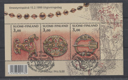 Finland - 1999 Old Jewellery Block Used__(TH-10255) - Hojas Bloque