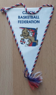 CZECH REPUBLIC BASKETBALL FEDERATION PENNANT, SPORTS FLAG ZS 4/12 - Apparel, Souvenirs & Other