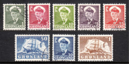 Greenland - Scott #28//36 - Used - Short Set - SCV $21 - Usados