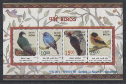 India - 2016 Endangered Bird Species Block MNH__(TH-6292) - Blocks & Kleinbögen