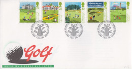 Enveloppe  FDC  1er  Jour     ROYAUME  UNI     Parcours  De  GOLF  En   ECOSSE   1994 - Golf