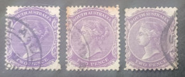 SOUTH AUSTRALIA 1898 QUEEN VICTORIA CAT GIBBONS N 265 3 TYPE VIOLET COLOR - Oblitérés