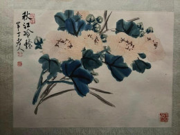"Fiori Di Peonie" Cina Seta -Watercolor China Silk - Oestliche Kunst