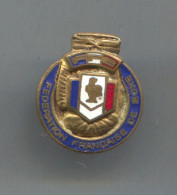Boxing  - FFB France Federation Association, Old Pin Badge Abzeichen, Enamel - Boxing