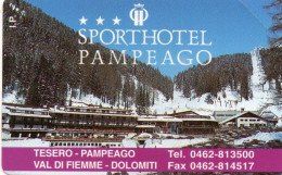 ITALY - MAGNETIC CARD - SIP - PRIVATE RESE PUBBLICHE - 166 - SPORTHOTEL PAMPEAGO - MINT - Private New Editions