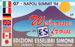 ITALY - MAGNETIC CARD - SIP - PRIVATE RESE PUBBLICHE - 195 - ED. SIMONE - G7 MAPOLI SUMMIT 94 - MINT - Private New Editions