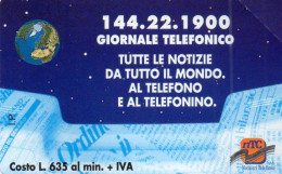 ITALY - MAGNETIC CARD - TELECOM - PRIVATE RESE PUBBLICHE - 208 - GIORNALE TELEFONICO - MINT - Private New Editions